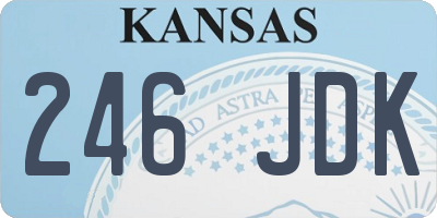 KS license plate 246JDK
