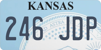 KS license plate 246JDP