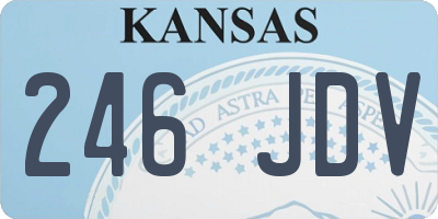 KS license plate 246JDV