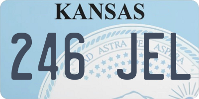 KS license plate 246JEL