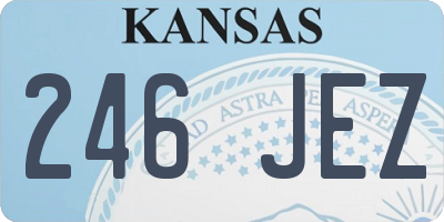 KS license plate 246JEZ