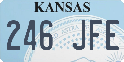 KS license plate 246JFE