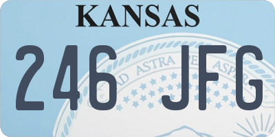 KS license plate 246JFG