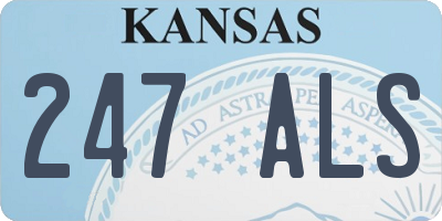KS license plate 247ALS