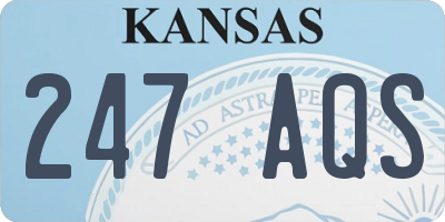 KS license plate 247AQS