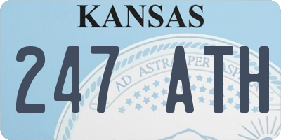 KS license plate 247ATH