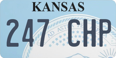 KS license plate 247CHP