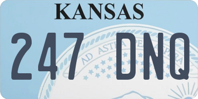 KS license plate 247DNQ