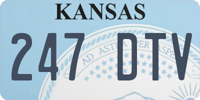 KS license plate 247DTV