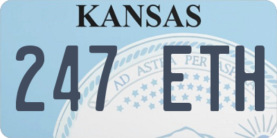KS license plate 247ETH