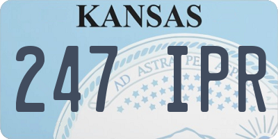 KS license plate 247IPR