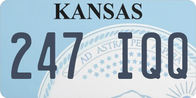 KS license plate 247IQQ