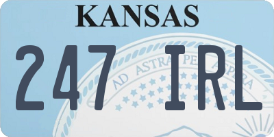 KS license plate 247IRL