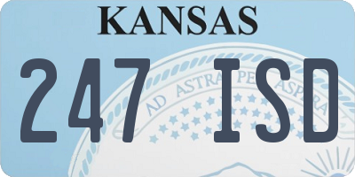 KS license plate 247ISD