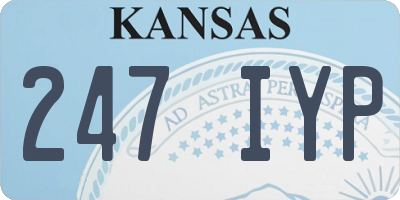 KS license plate 247IYP