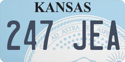 KS license plate 247JEA