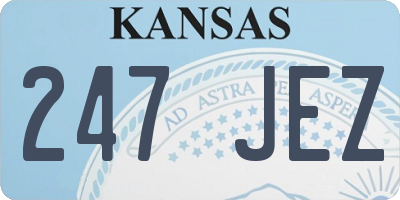 KS license plate 247JEZ