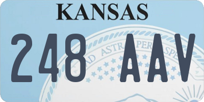KS license plate 248AAV