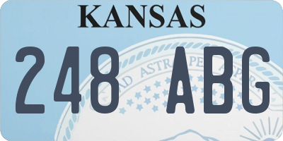 KS license plate 248ABG