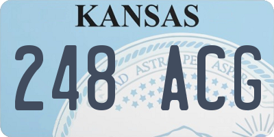 KS license plate 248ACG