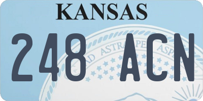 KS license plate 248ACN