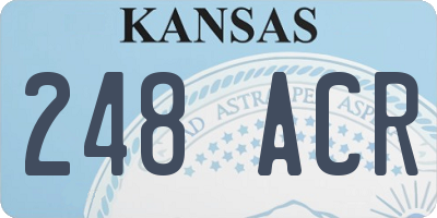 KS license plate 248ACR