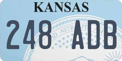 KS license plate 248ADB