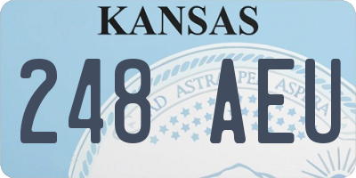 KS license plate 248AEU