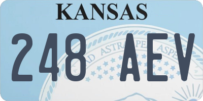 KS license plate 248AEV