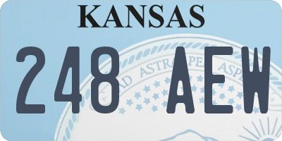 KS license plate 248AEW