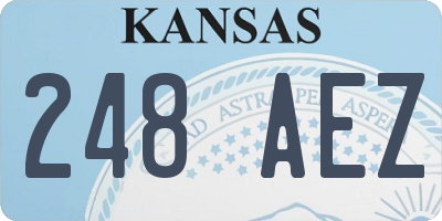 KS license plate 248AEZ