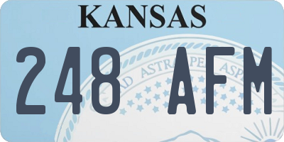 KS license plate 248AFM