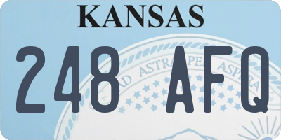 KS license plate 248AFQ