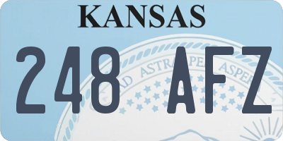 KS license plate 248AFZ
