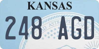 KS license plate 248AGD