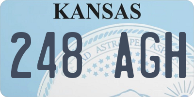KS license plate 248AGH