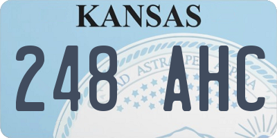 KS license plate 248AHC