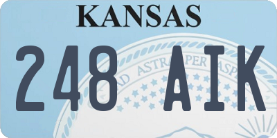 KS license plate 248AIK
