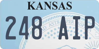 KS license plate 248AIP