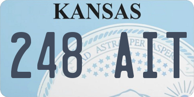KS license plate 248AIT