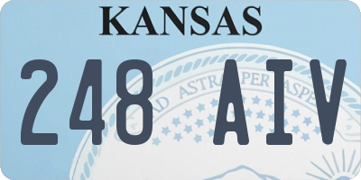 KS license plate 248AIV