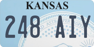 KS license plate 248AIY