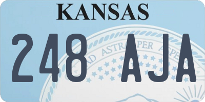 KS license plate 248AJA