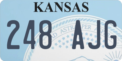 KS license plate 248AJG
