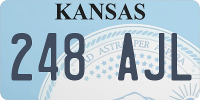 KS license plate 248AJL