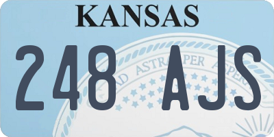 KS license plate 248AJS