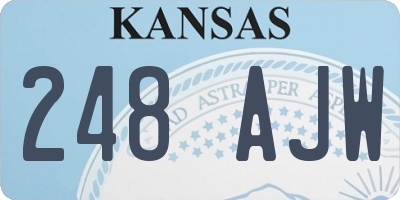 KS license plate 248AJW
