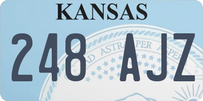KS license plate 248AJZ