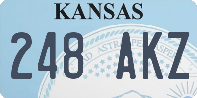 KS license plate 248AKZ