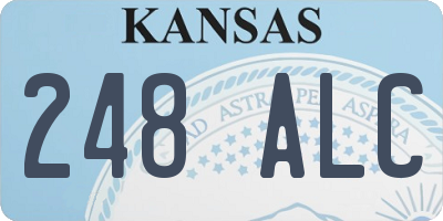 KS license plate 248ALC